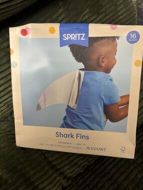 Spritz Shark Fins Self Adhesive Party Costume Accessory 16 Count